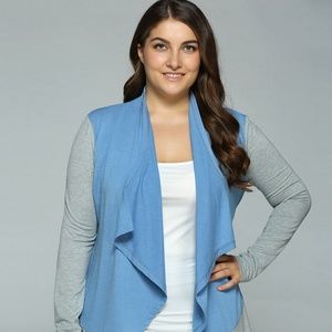 Spliced Asymmetrical Cardigan